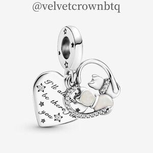 Pandora Cats & Hearts Dangle Charm